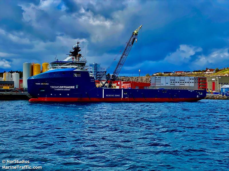 troms arcturus (Offshore Tug/Supply Ship) - IMO 9694000, MMSI 257131000, Call Sign LKNL under the flag of Norway