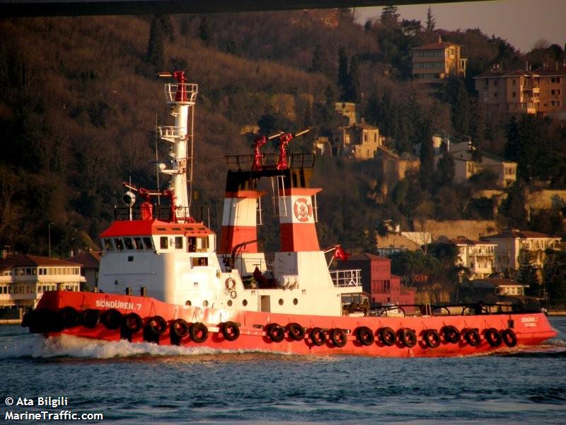 sonduren-7 (Tug) - IMO 7531656, MMSI 271010014, Call Sign TC9392 under the flag of Turkey