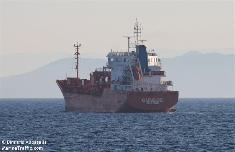 gunece (Chemical/Oil Products Tanker) - IMO 9140841, MMSI 271046350, Call Sign TCA5198 under the flag of Turkey