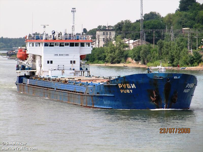 ruby (General Cargo Ship) - IMO 8897198, MMSI 273448370, Call Sign UEAO under the flag of Russia