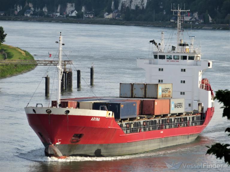 arina (General Cargo Ship) - IMO 8806163, MMSI 277334000, Call Sign LYRY under the flag of Lithuania