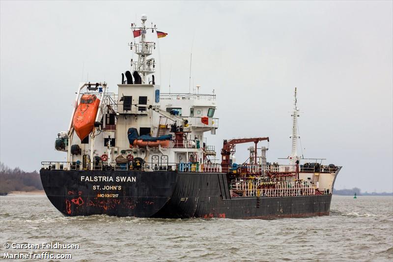 falstria swan (Chemical/Oil Products Tanker) - IMO 9367217, MMSI 304955000, Call Sign V2XW under the flag of Antigua & Barbuda