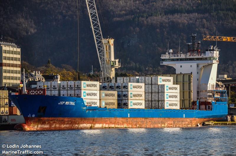 jsp mistral (Container Ship) - IMO 9368041, MMSI 305643000, Call Sign V2FD7 under the flag of Antigua & Barbuda