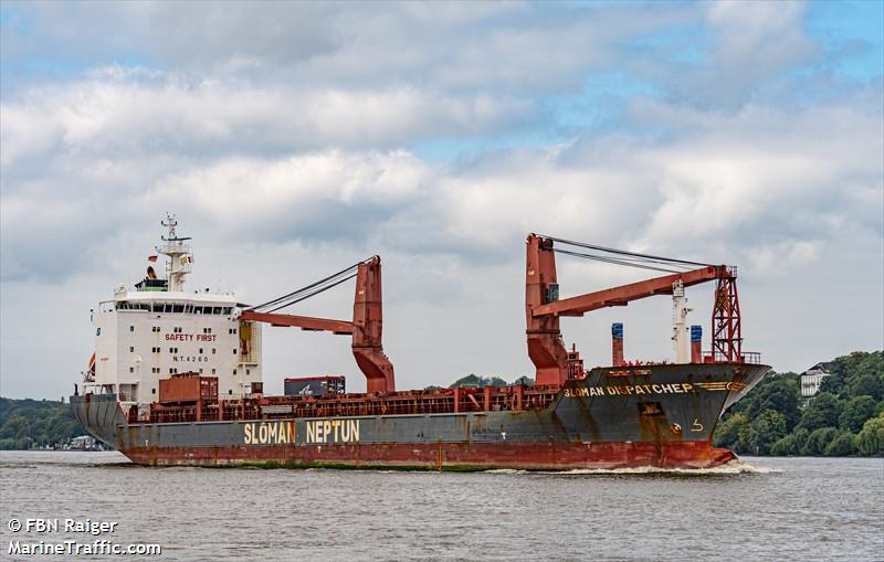 sloman dispatcher (General Cargo Ship) - IMO 9620657, MMSI 305738000, Call Sign V2FO3 under the flag of Antigua & Barbuda