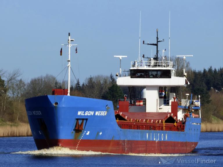wilson weser (General Cargo Ship) - IMO 9198446, MMSI 314020000, Call Sign 8PLR under the flag of Barbados