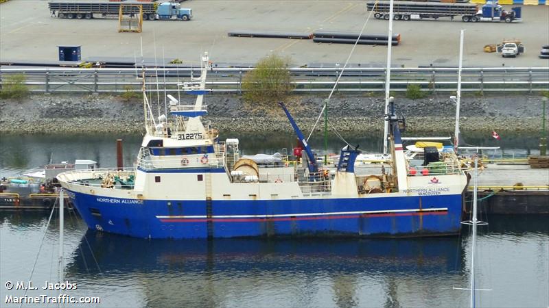 northern alliance (Fishing Vessel) - IMO 8714437, MMSI 316022149, Call Sign CFN6077 under the flag of Canada