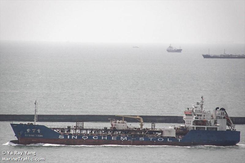 zi ding xiang (Chemical/Oil Products Tanker) - IMO 9534535, MMSI 413375880, Call Sign BILK under the flag of China