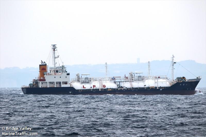 kamitaka maru (LPG Tanker) - IMO 9699402, MMSI 431005439, Call Sign JD3694 under the flag of Japan