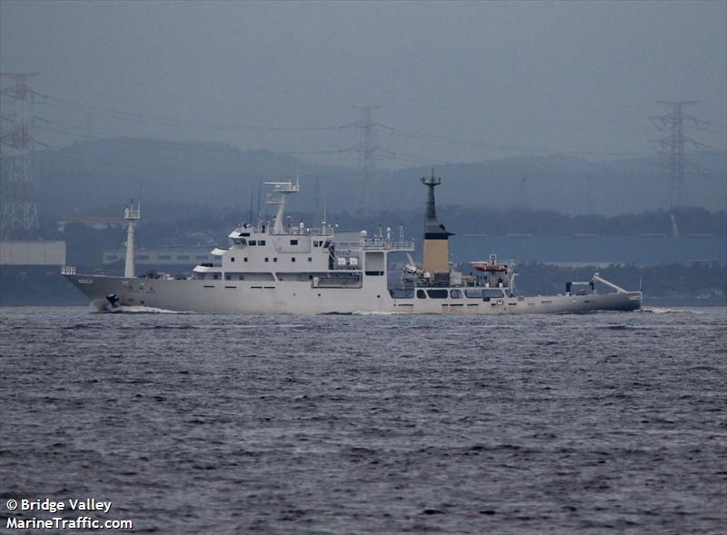 ryofu maru (Research Vessel) - IMO 9100322, MMSI 431757000, Call Sign JGQH under the flag of Japan