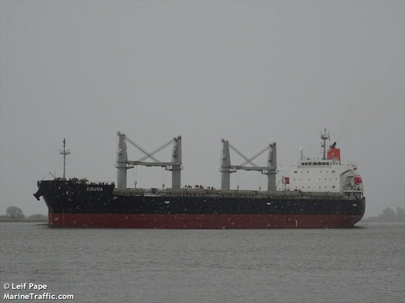 couga (Bulk Carrier) - IMO 9414905, MMSI 477748900, Call Sign VRGU4 under the flag of Hong Kong