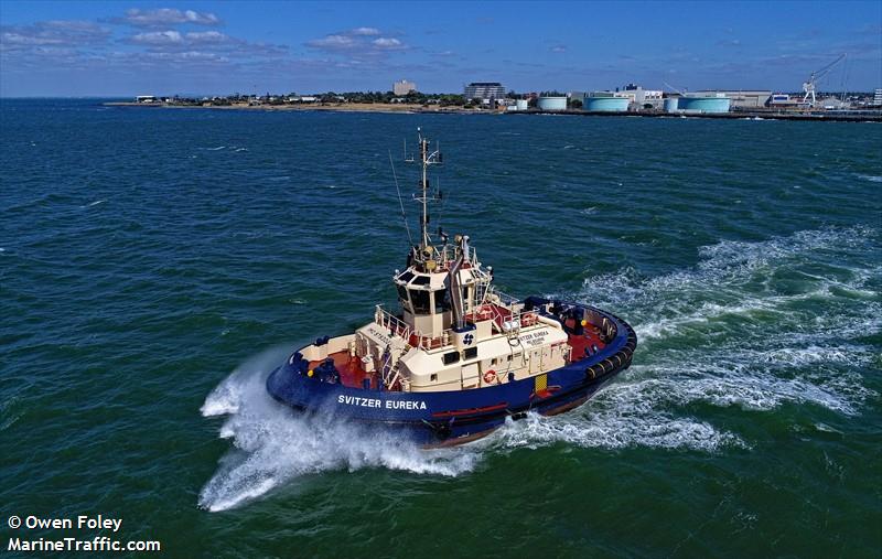 svitzer eureka (Tug) - IMO 9783083, MMSI 503049120, Call Sign VZSM under the flag of Australia