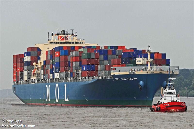 one motivator (Container Ship) - IMO 9475624, MMSI 538004117, Call Sign V7VG6 under the flag of Marshall Islands