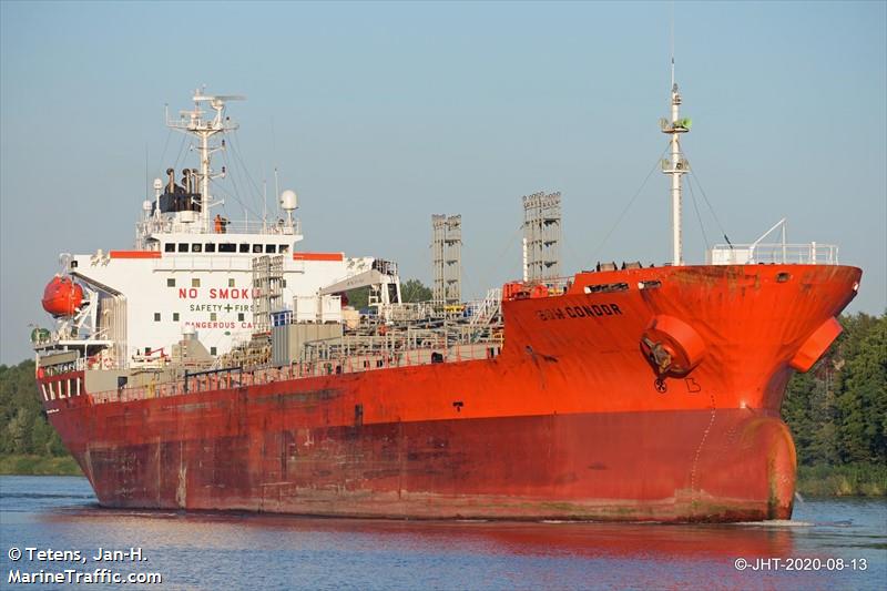 bow condor (Chemical/Oil Products Tanker) - IMO 9214032, MMSI 538005277, Call Sign V7CK7 under the flag of Marshall Islands