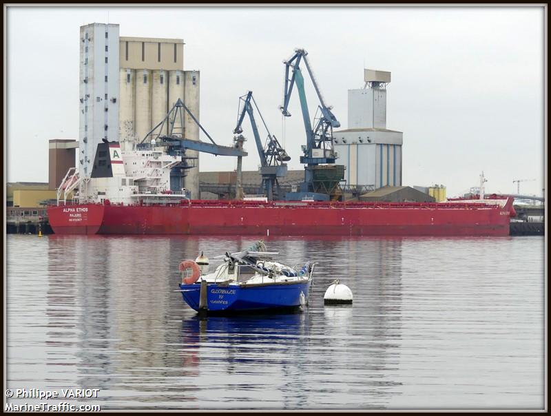 alpha ethos (Bulk Carrier) - IMO 9723617, MMSI 538006349, Call Sign V7ME7 under the flag of Marshall Islands