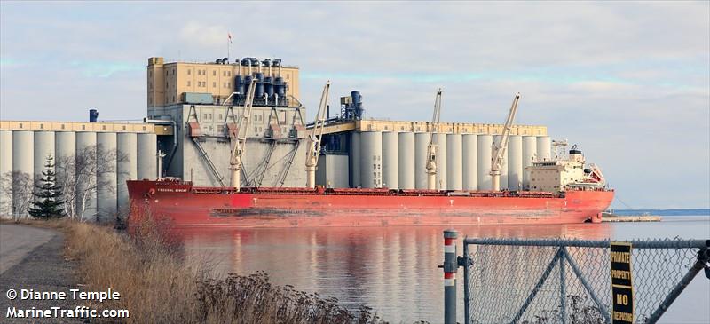 federal biscay (Bulk Carrier) - IMO 9697856, MMSI 538006434, Call Sign V7NC8 under the flag of Marshall Islands