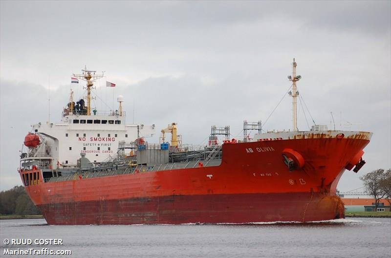 as olivia (Chemical/Oil Products Tanker) - IMO 9340489, MMSI 548767000, Call Sign DYQC under the flag of Philippines