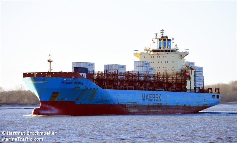 maersk bratan (Container Ship) - IMO 9394894, MMSI 563508000, Call Sign 9V8044 under the flag of Singapore