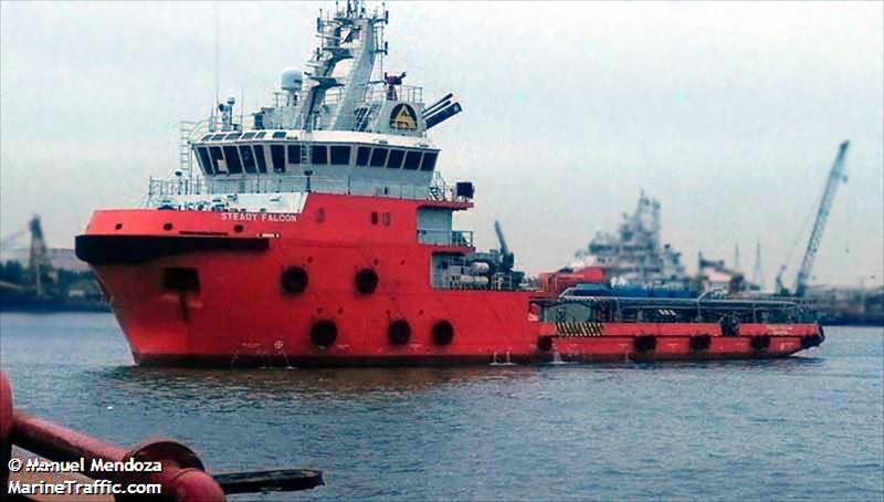 steady falcon (Offshore Tug/Supply Ship) - IMO 9720885, MMSI 563870000, Call Sign 9V3762 under the flag of Singapore