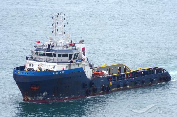 allison tide (Offshore Tug/Supply Ship) - IMO 9412220, MMSI 576392000, Call Sign YJVF2 under the flag of Vanuatu