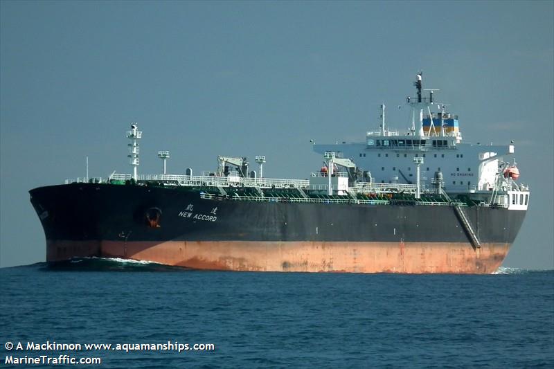 new accord (Crude Oil Tanker) - IMO 9487172, MMSI 636014107, Call Sign A8RI8 under the flag of Liberia