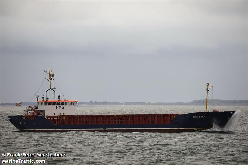 rms laar (General Cargo Ship) - IMO 8508400, MMSI 636018261, Call Sign D5OX4 under the flag of Liberia