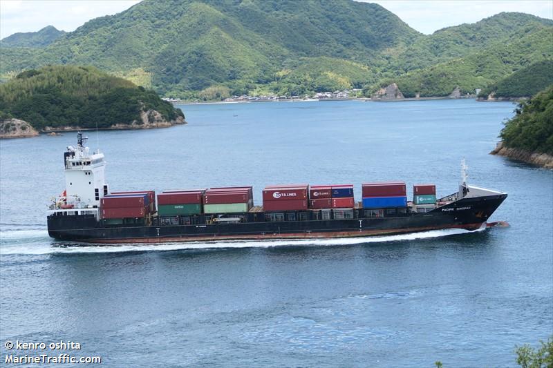 pacific qingdao (Container Ship) - IMO 9498688, MMSI 636018863, Call Sign D5RS8 under the flag of Liberia