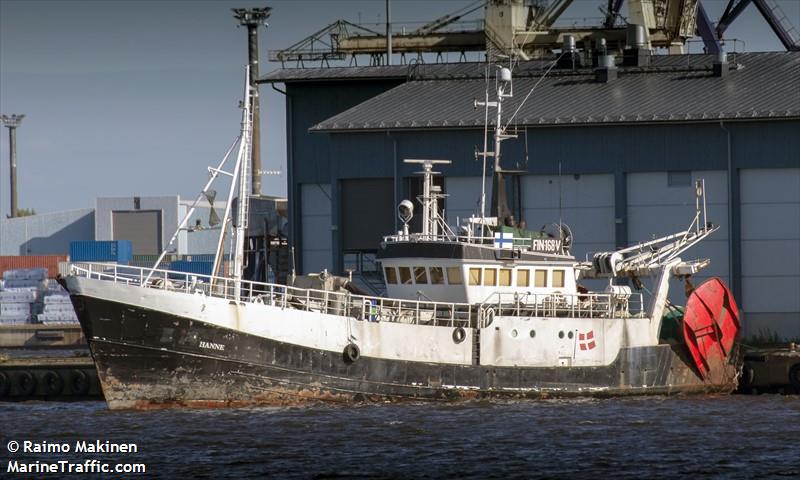 hanne (Fishing vessel) - IMO , MMSI 230942350, Call Sign OJQD under the flag of Finland