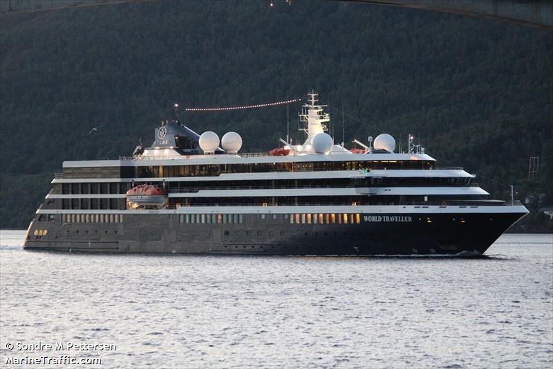 world traveller (Passenger (Cruise) Ship) - IMO 9904807, MMSI 255806210, Call Sign CQAL8 under the flag of Madeira