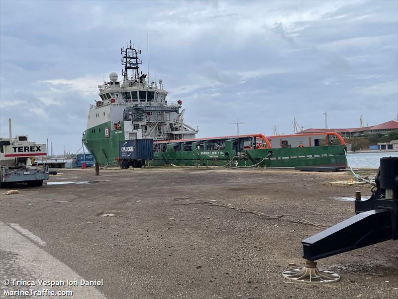 bourbon liberty 164 (Offshore Tug/Supply Ship) - IMO 9639220, MMSI 375358000, Call Sign J8B5060 under the flag of St Vincent & Grenadines