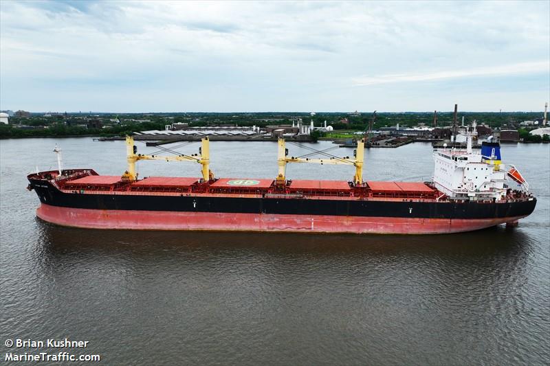 captain lefteris (Bulk Carrier) - IMO 9541849, MMSI 538009908, Call Sign V7A5323 under the flag of Marshall Islands