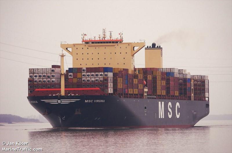 msc virginia (Container Ship) - IMO 9908059, MMSI 636021366, Call Sign 5LDP5 under the flag of Liberia