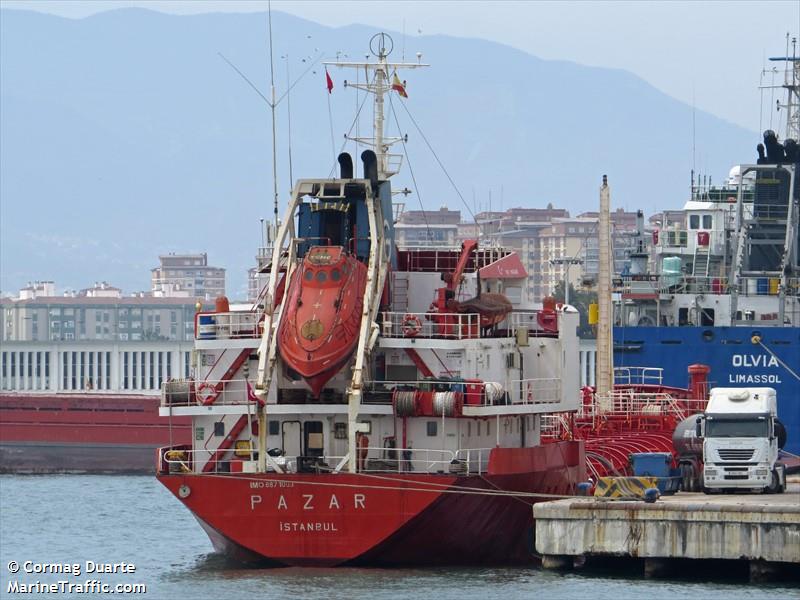 mt pazar (Chemical Tanker) - IMO 8871003, MMSI 271000251, Call Sign TCMC under the flag of Turkey