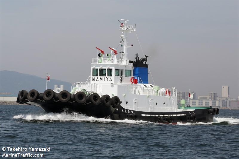 mamiya (Tug) - IMO , MMSI 431008096, Call Sign JD4020 under the flag of Japan