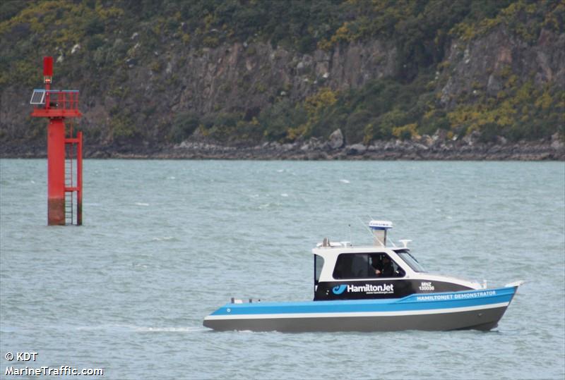 hamiltonjet demonstr (HSC) - IMO , MMSI 512007136, Call Sign ZMS4637 under the flag of New Zealand