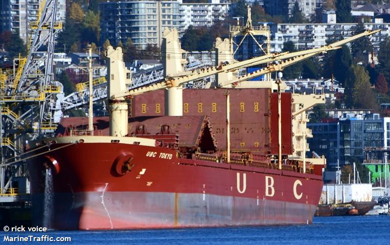 ubc tokyo (General Cargo Ship) - IMO 9300752, MMSI 210786000, Call Sign C4DT2 under the flag of Cyprus