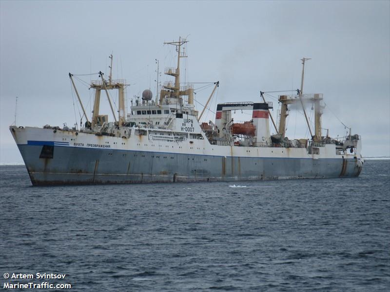 b preobrazheniya (Fish Factory Ship) - IMO 9121120, MMSI 273435250, Call Sign UAPN under the flag of Russia
