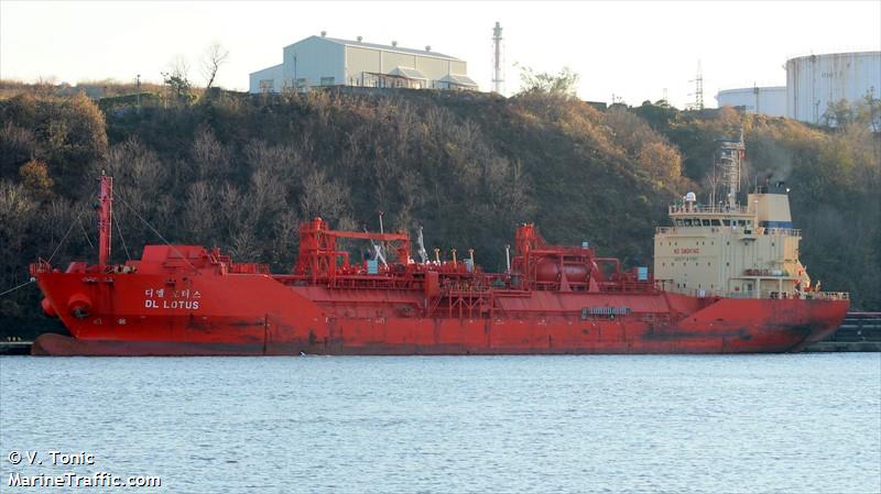 dl lotus (LPG Tanker) - IMO 9353979, MMSI 636021775, Call Sign 5LFP8 under the flag of Liberia