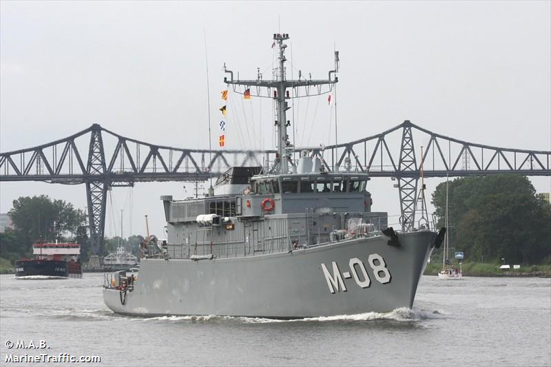 lv warship m-08 (Military ops) - IMO , MMSI 275411000, Call Sign YLNR under the flag of Latvia