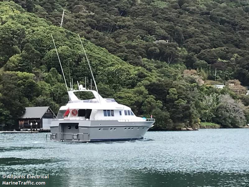freedom (Pleasure craft) - IMO , MMSI 512010835, Call Sign ZM2116 under the flag of New Zealand