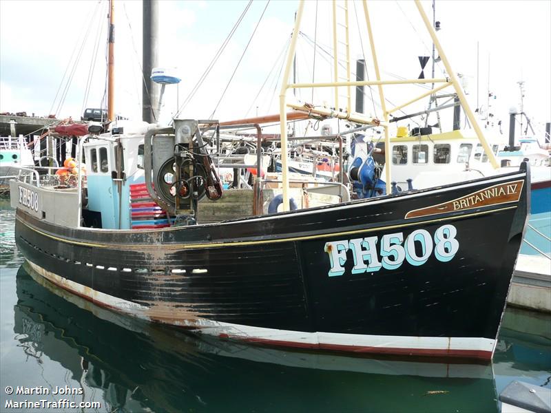 fv britannia iv (Fishing vessel) - IMO , MMSI 235081025, Call Sign MAQK3 under the flag of United Kingdom (UK)