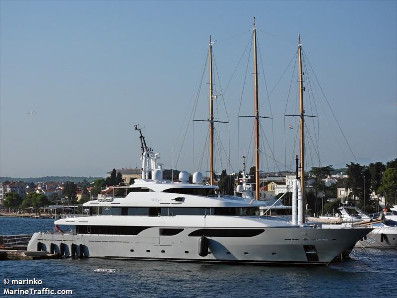 taleya (Yacht) - IMO 9499474, MMSI 319239900, Call Sign ZGQR8 under the flag of Cayman Islands