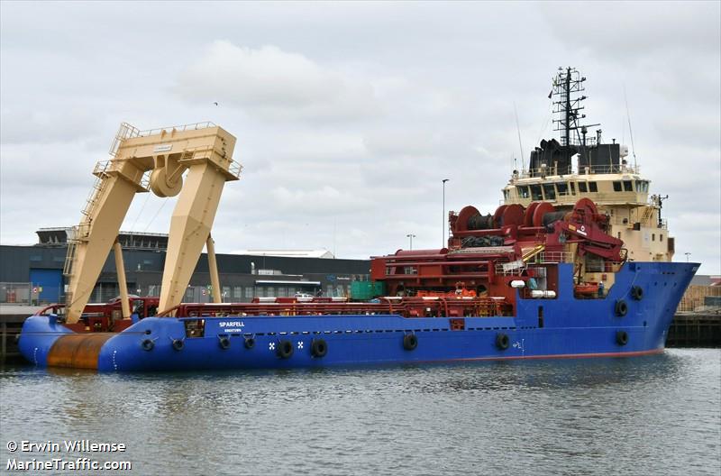sparfell (Offshore Tug/Supply Ship) - IMO 9151589, MMSI 377442000, Call Sign 3FQO under the flag of St Vincent & Grenadines