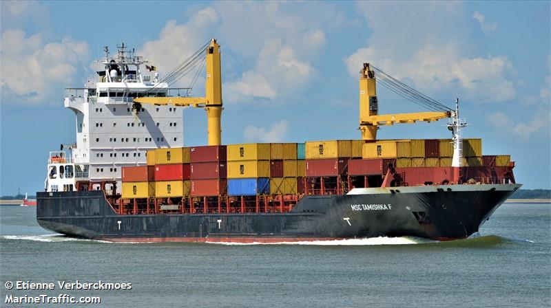 msc tamishka f (Container Ship) - IMO 9358905, MMSI 636019364, Call Sign A8TT2 under the flag of Liberia