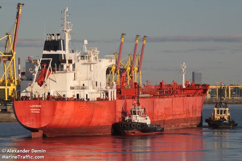 ladybug (Chemical/Oil Products Tanker) - IMO 9391385, MMSI 636021850, Call Sign A8PW5 under the flag of Liberia