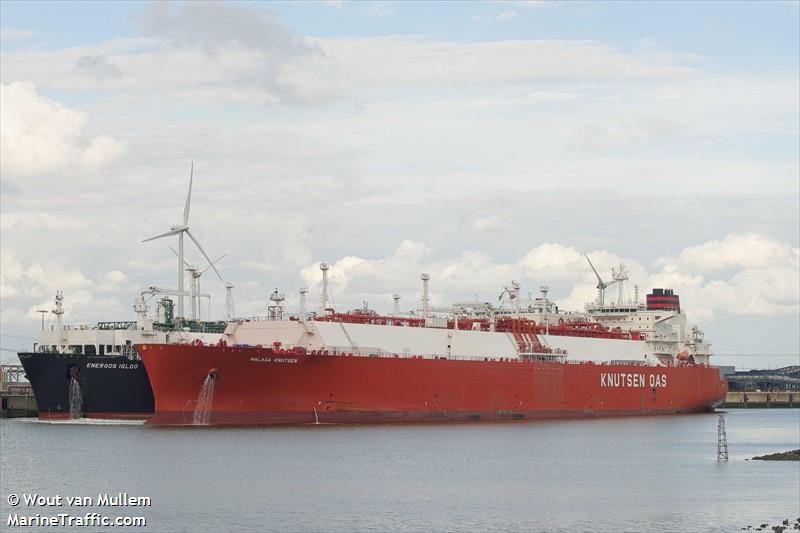 malaga knutsen (LNG Tanker) - IMO 9904182, MMSI 228420900, Call Sign FMRT under the flag of France