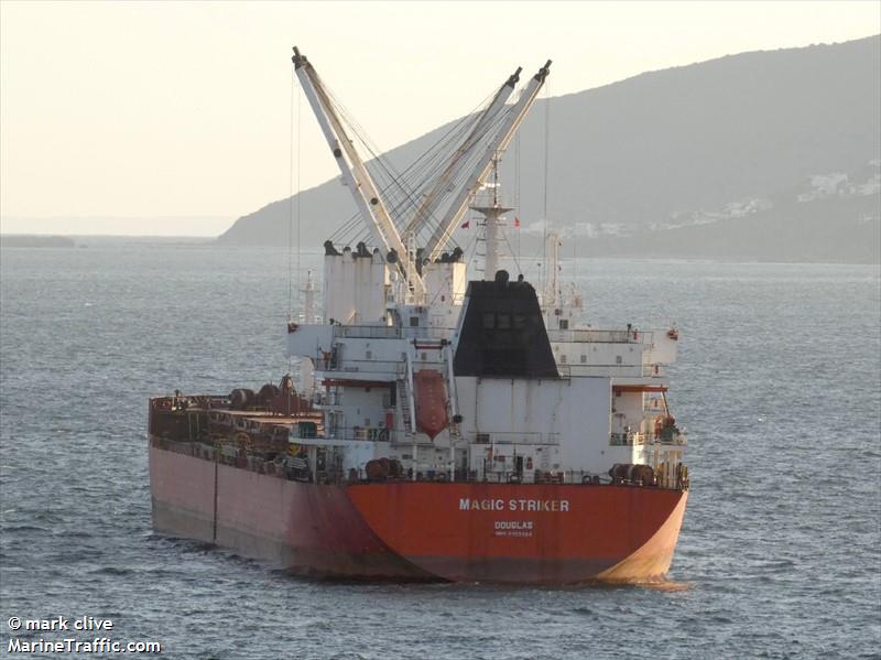 magic striker (Bulk Carrier) - IMO 9493664, MMSI 232041699, Call Sign MLJQ9 under the flag of United Kingdom (UK)