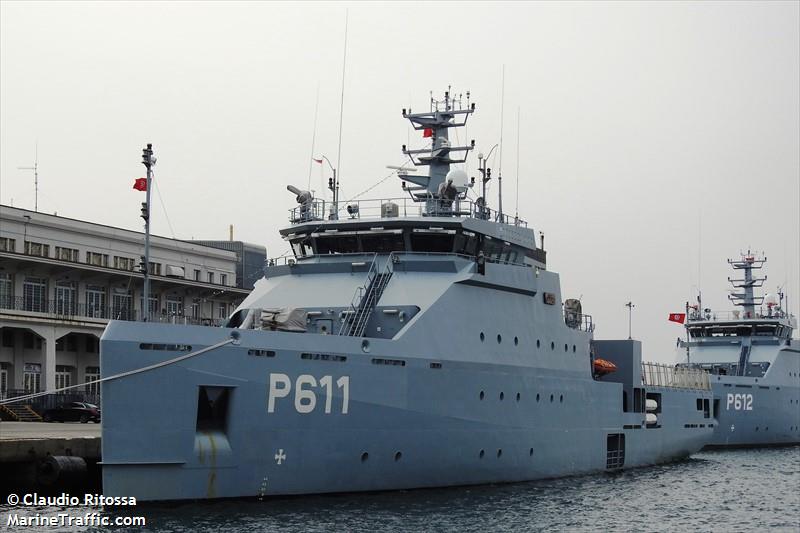 syphax (Patrol Vessel) - IMO 9819727, MMSI 672857000, Call Sign J8B5594 under the flag of Tunisia