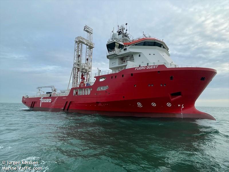 fugro quest (Research Vessel) - IMO 9366005, MMSI 311001151, Call Sign C6FO2 under the flag of Bahamas