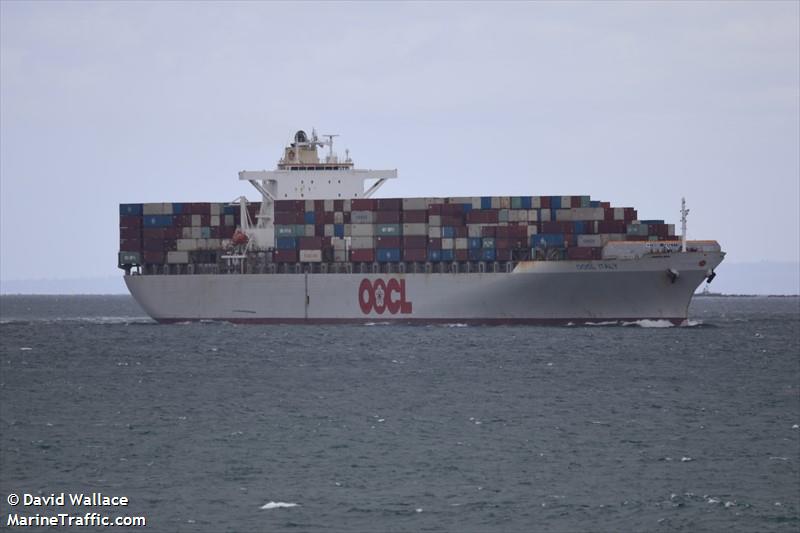 oocl italy (Container Ship) - IMO 9367205, MMSI 477811100, Call Sign VRUQ7 under the flag of Hong Kong