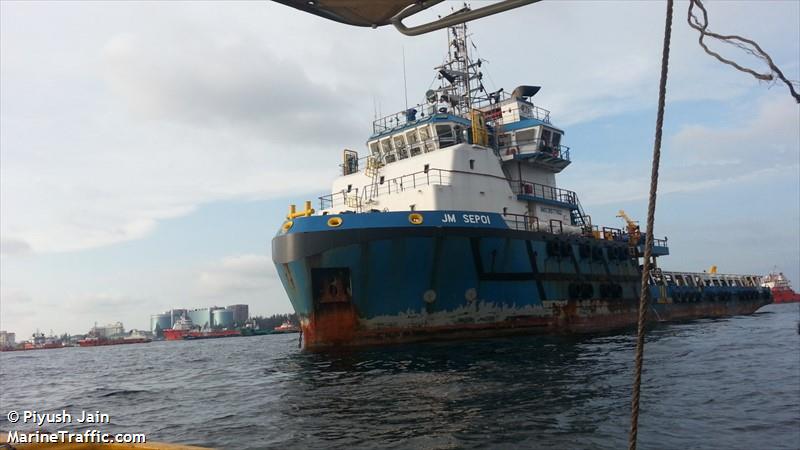 jm sepoi (Offshore Tug/Supply Ship) - IMO 9577812, MMSI 533000484, Call Sign 9MLG8 under the flag of Malaysia